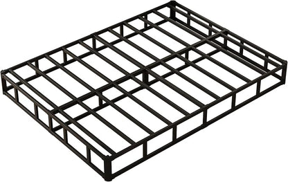 9 Inch Box Spring for Queen Bed, Heavy Duty Metal Box Spring Bed Base with Fabric Cover, Mattress Foundation, Easy Assembly, Noise Free, Black
