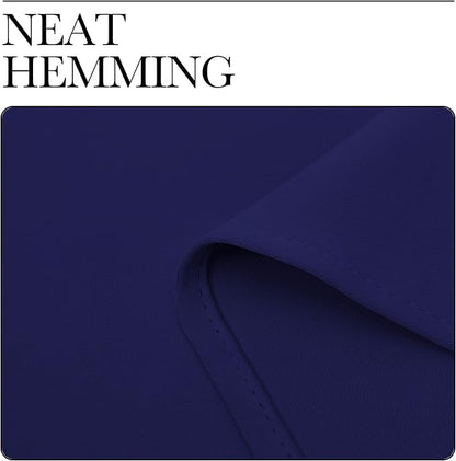 NICETOWN Navy Blue Blackout Curtains 96 inches Length for Living Room, 2 Panels, 55" Wide, Thermal Insulated Long Drapes for Large Window