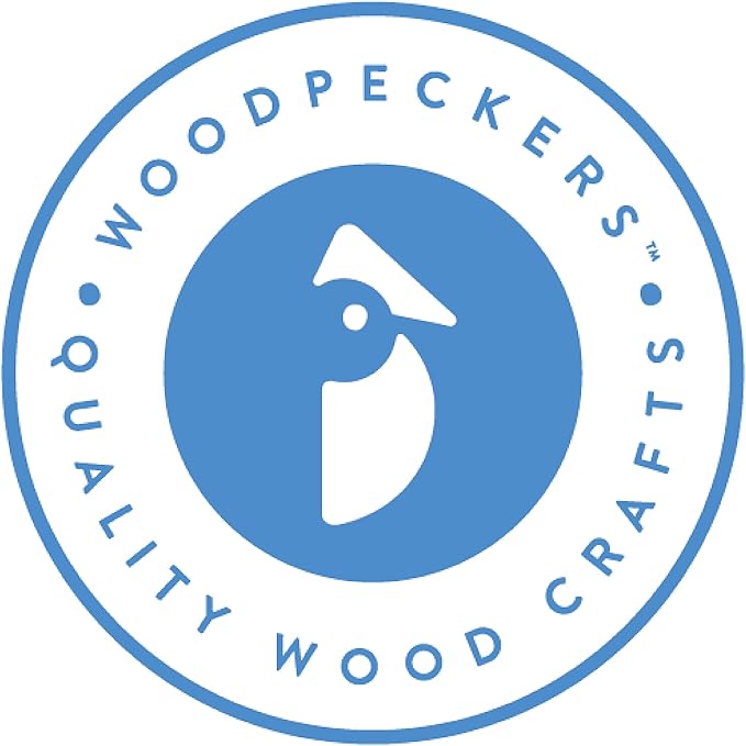 Woodpeckers End Grain Large Wooden Knobs 2 inch for Bifold Closet Doors, Dresser, Cabinet, Pack of 25 Unfinished Knobs for Crafts, Knob Replacement, Furniture