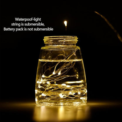 [12-Pack]String Lights Led Fairy Battery Starry String Lights 20 Tiny Lights On 3.5Ft Silver Wire For DIY Wedding Centerpiece, Mason Jar Craft, Christmas Tree, Garlands, Party Decoration (warm white)