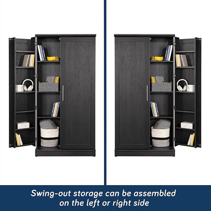 Sauder HomePlus Storage Cabinet, Raven Oak Finish