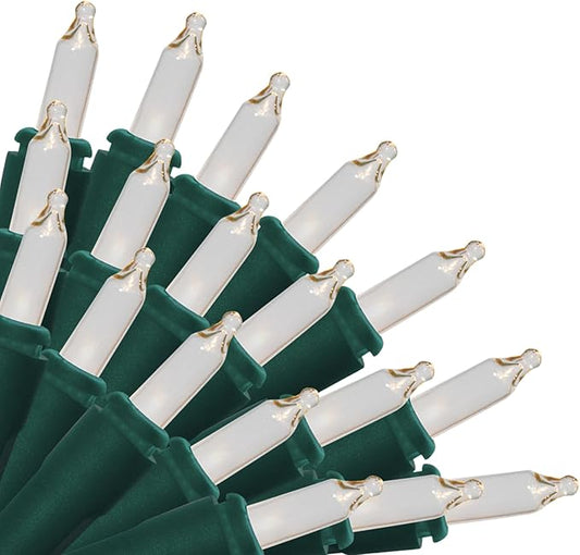 Brite Star 50 Lt String to String Lights, Clear, Green Wire