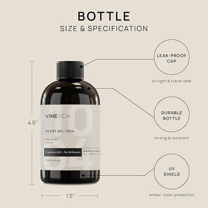 VINEVIDA [4 Fl Oz] Scent NO. 1004 Inspired by Mystify Fragrance Oil for Cold Air Diffusers, Aromatic Notes of Lily Melon Musk, Essential Oils for Diffuser Oil Refill & Air Freshener Room Spray