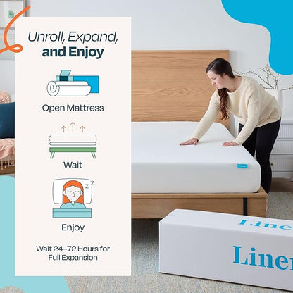 Linenspa 8 Inch Gel Infused Memory Foam Mattress – Twin XL Size – Medium Feel - Cooling Gel - Mattress in a Box - Primary or Guest Bedroom - Pressure Relieving and Breathable – CertiPUR-US Certified