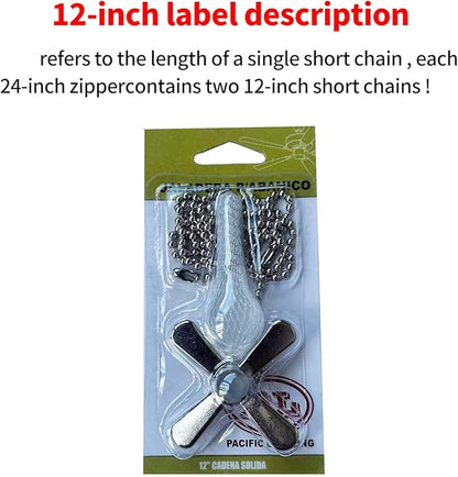 Ceiling Fan Pull Chain, 2pcs 3mm Diameter Beaded Ball Fan Pull Chain , 13.6 Inches Fan Pulls Set with Connector（Nickel ）