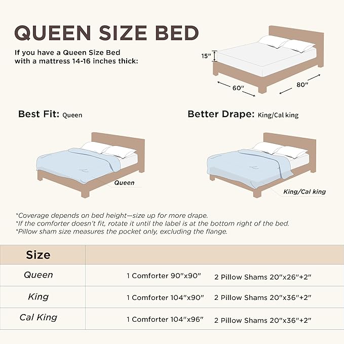 Bedsure Queen Comforter Set - Dusty Rose Comforter, Boho Tufted Shabby Chic Bedding for Kids, 3 Pieces Vintage Farmhouse Bed Set for All Seasons, Fluffy Soft Bedding with 2 Pillow Shams