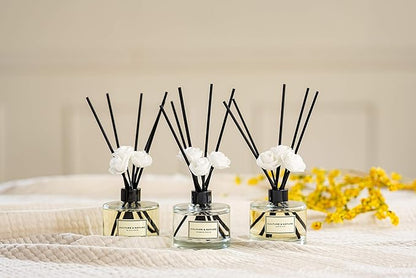 CULTURE & NATURE Reed Diffuser Set 6.7oz (200ml) Musky Sage Scented Diffuser with Sticks Home Fragrance Reed Diffuser for Bathroom Shelf Decor