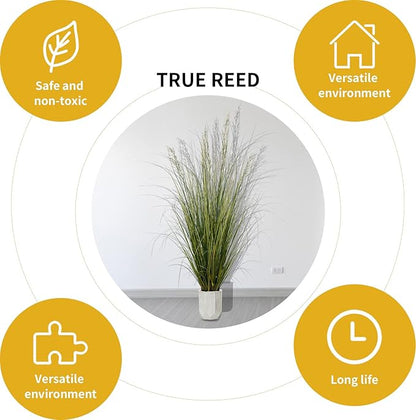 Artificial Plant 5ft(2pack) Tall Artificial Grass Plant,Faux Plants Indoor Home Decorative Artificial Plants & Flowers in Pot Fake Plant, House Plant Indoor