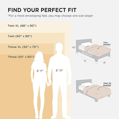 Bedsure GentleSoft Twin Blanket for Bed - Cozy Soft Blankets for Women, Cute Small Fleece Throws for Girls, Graduation Decorations Gift for Her Him School Dorm, Off White, 60x80 Inches