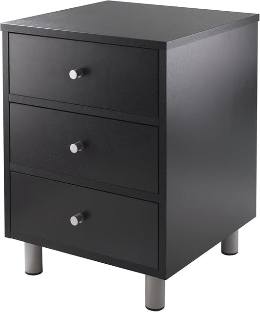Winsome Daniel Accent Table, 15.75"W x 16.61"D x 22"H, Black