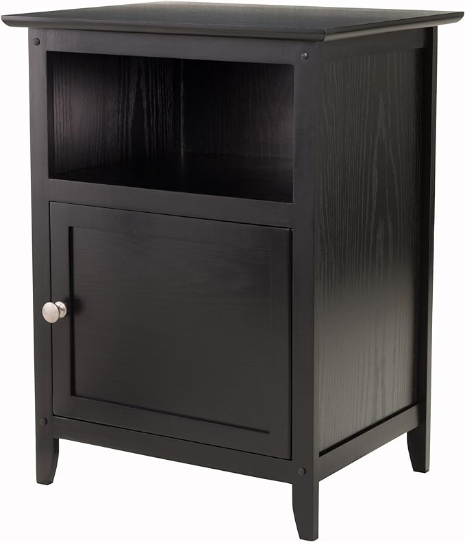 Winsome Henry Accent Table, 19 inches, Black