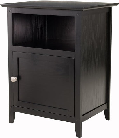 Winsome Henry Accent Table, 19 inches, Black