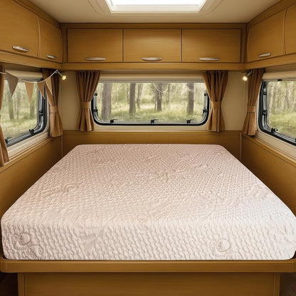Foamma 5” x 39” x 75” Camper/RV Travel Gel Memory Foam Foam Bunk Mattress, Organic Cotton Cover, Made in USA, Comfortable, Travel Trailer, CertiPUR-US Certified
