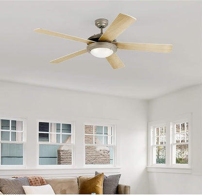 Westinghouse 7234100 Comet Indoor Ceiling Fan with Light, Brushed Pewter