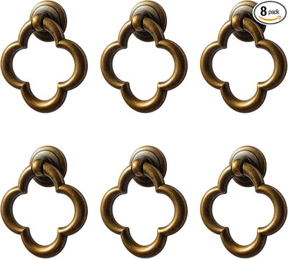 Cupboard Knobs Cabinet Knobs Drawer knobs, Zinc Alloy Gold Knobs for Dresser, Cupboard Knobs for Kitchen, Bathroom (Style E-6)