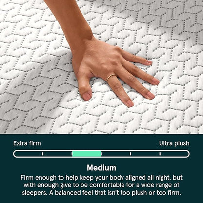 Tuft & Needle Original Hybrid Medium Queen Mattress, Adaptive Foam, Individually-Wrapped Coils, Cooling Pressure Relief, 100 Night Trial, Fiberglass-Free, CertiPUR-US, 10-Year Limited Warranty