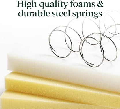 ZINUS 6 Inch Spring Sensation Hybrid Mattress [New Version], Full, Fiberglass Free, Medium Firmness, Durable Support, Certified Safe Foams & Fabric, Mattress in A Box