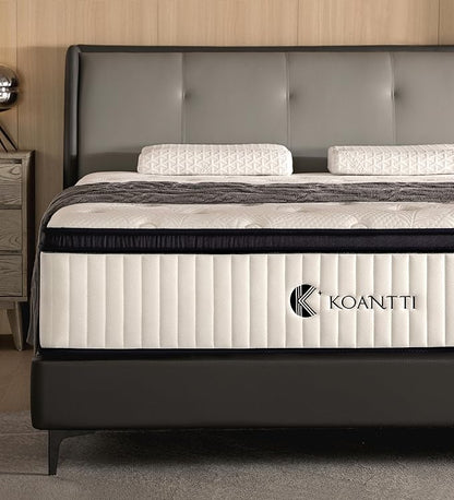 Full Size Mattress, 12 Inch Hybrid Full Mattress in a Box with Memory Foam & Individual Pocket Spring for Edge Support, Pressure Relief, Medium Firm,CertiPUR-US.