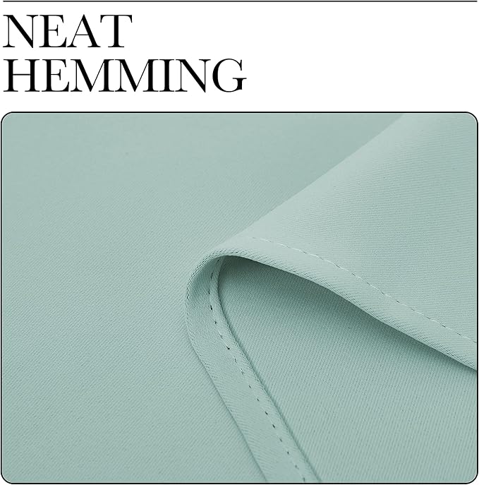 NICETOWN Aqua Blue Room Darkening Curtains for Kitchen, Window Treatment Thermal Insulated Solid Grommet Room Darkening Curtains/Drapes for Bedroom (Set of 2, 42 inches Wide by 68 inches Long)