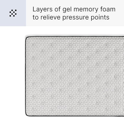 Signature Design by Ashley Limited Edition Pillow Top 13 " Pillow Top Hybrid Mattress with Gel Memory Foam and Edge Support for Cool Sleep and Pressure Relief, Full, Fiberglass Free, Mattress In A Box