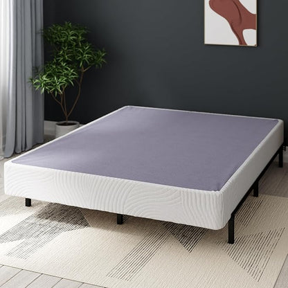 ZINUS Edgar 8 Inch Bamboo Box Spring, Mattress Foundation, Sturdy Bamboo Structure, Low Profile, Easy Assembly, Queen