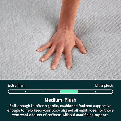 Tuft & Needle Kin Medium Plush 10" King Hybrid Mattress, Cooling, Pressure Relief, and Individually-Wrapped Coils, 100 Night Trial, Fiberglass-Free, CertiPUR-US, 10-Year Limited Warranty