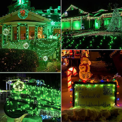Brightown 25-Pack C7 Christmas Replacement Bulbs, C7 Green Incandescent Bulbs for Christmas Light Strings, E12 Candelabra Base, 5 Watt