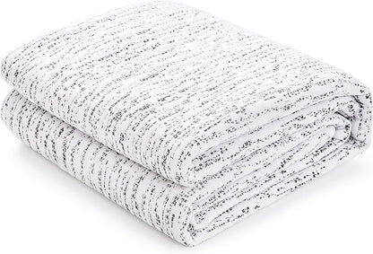 Mattress Topper Cover (Only Cover) Mattress Topper Protector Bedding Removable Mattress Encasement with Zippers