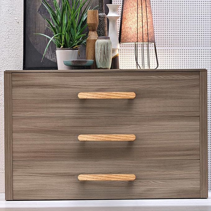 Burlywood Round 5 in 2 pcs Wooden Drawer Pulls Handle pulls for cabinets Kitchen Cabinet Drawer pulls Cabinet Door Pull