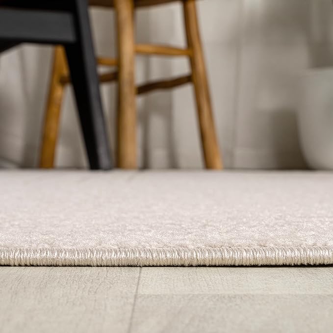 Eyely NCS101A-210 Scandinavian Odense Minimalist Angle Geometric Indoor Rug, Pet Friendly, Non-Shedding, Stain Resistant, Easy-Cleaning, Ivory/Cream, 2 ft. x 10 ft., Indoor/Outdoor, Runner Rug