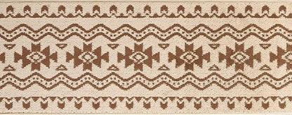 Custom Length Cut to Size Tribal Ethnic Southwestern Inspired Hallway Runner Rug, Non Slip Rubber Backed, 31 inch Wide X Customized Length, Aztec Beige, 31 inch X 9 feet