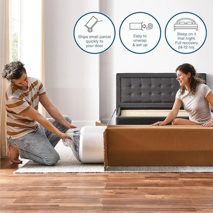 Classic Brands Cool Gel Ventilated Memory Foam 10-Inch Mattress | CertiPUR-US Certified | Bed-in-a-Box, Twin XL