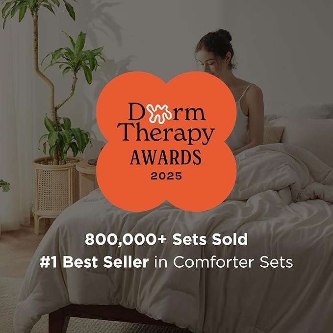 Bedsure Twin/Twin XL Comforter Set - Dark Grey Soft Bedding for All Seasons, Cationic Dyed Bed Set, 2 Pieces, 1 Twin Size Comforter (68"x88") and 1 Pillow Sham (20"x26"+2")