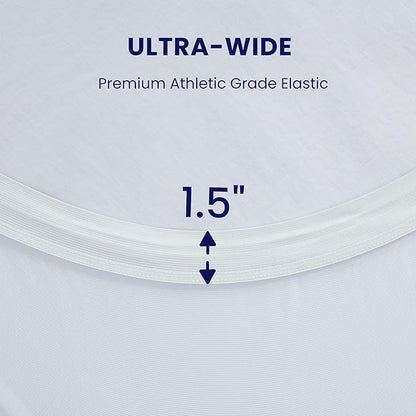 SLEEP ZONE Twin XL Cooling Mattress Topper for College Dorm, Premium Zoned Cool Mattress Pad Cover, Padded Mattress Protector Breathable Washable, Deep Pocket 8-21" (White, Twin XL)