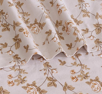 RUVANTI Flannel Sheets King Size - 100% Cotton Brushed King Size Sheets Set - Deep Pockets 16 Inches Bed Sheets - All Seasons Breathable & Extra Soft - Warm & Cozy, 4 Piece, Dazzale