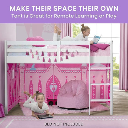Disney Princess Loft Bed Tent - Curtain Set for Low Twin Loft Bed (Bed Sold Separately) by Delta Children