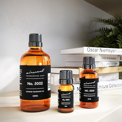 AirScent Creed-Aventus-Inspired Diffuser Oil - No. 5002 Perfume Dupe - Premium Fragrance Oil Blend for Ultrasonic and Waterless Diffusers and Crafting - 10 ml, 0.34 fl oz Glass Bottle with Dropper