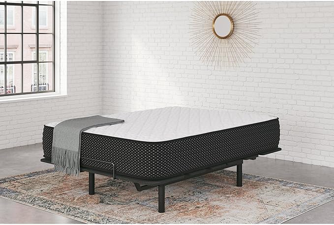 Signature Design by Ashley Limited Edition Firm 12 Inch Hybrid Mattress with Gel Memory Foam and Edge Support for Cool Sleep and Pressure Relief, Queen, Fiberglass Free, Mattress In A Box