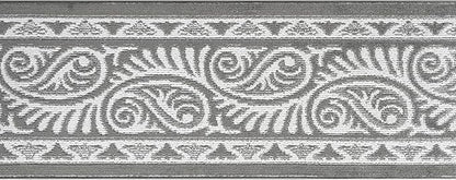 Custom Length Cut to Size Tribal Ethnic Southwestern Inspired Hallway Runner Rug, Non Slip Rubber Backed, 31 inch Wide X Customized Length, Mayan Grey, 31 inch X 8 feet