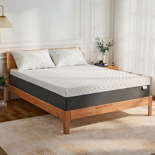 12 Inch Green Tea Memory Foam Mattress, Twin Memory Foam Mattress in a Box, Gel Infused Foam for Pressure Relief and Cool Sleep, CertiPUR-US Certified, Medium Firm
