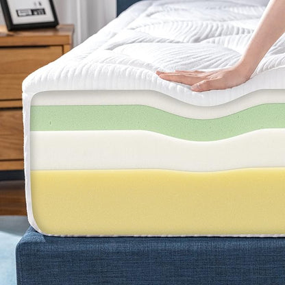 ZINUS 12 Inch Cloud Memory Foam Mattress, King, Fiberglass Free, Pressure Relieving, Mattress in A Box, CertiPUR-US Certified, White