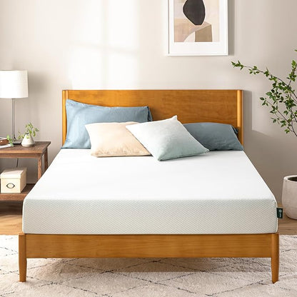 ZINUS 8 Inch Queen Green Tea Memory Foam Mattress [New Version], Fiberglass free, Medium Firm Feel, Zoned Pressure Relief, Certified Safe Foams & Fabric, Mattress in A Box