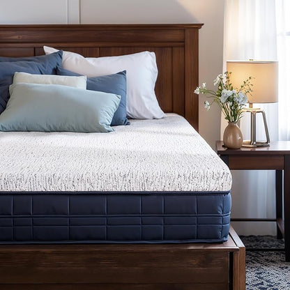 Subrtex Memory Foam Mattress Topper Twin, 4 Inch Mattress Topper for Pressure Relieving, Breathable Single Bed Topper Mattress Pads with Removable Washable Cover