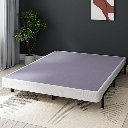 ZINUS Edgar 4 Inch Bamboo Box Spring, Mattress Foundation, Sturdy Bamboo Structure, Low Profile, Easy Assembly, Queen