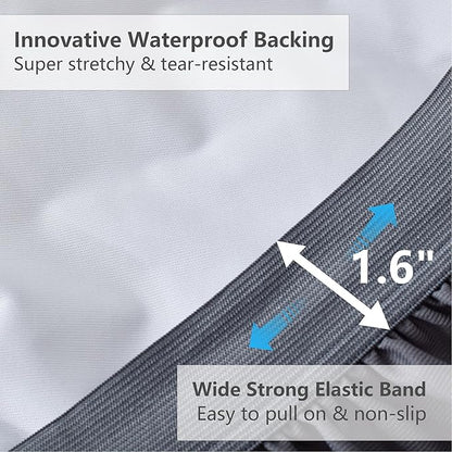 California King Mattress Pad, Quilted Fitted Cooling Mattress Cover, Pillow Top Waterproof Mattress Protector, Deep Pocket 8-21" (72x84 inch, Grey)