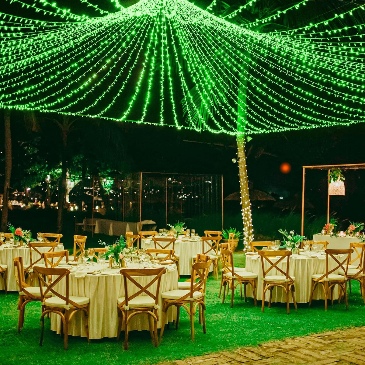 Vivideal 200 LED String Lights Indoor 66FT Green Christmas Lights Outdoor | Connectable Twinkle Fairy Lights Plug in 8 Modes Clear Wire for Classroom Xmas Tree Decorations