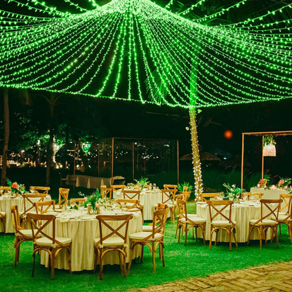 Vivideal 200 LED String Lights Indoor 66FT Green Christmas Lights Outdoor | Connectable Twinkle Fairy Lights Plug in 8 Modes Clear Wire for Classroom Xmas Tree Decorations