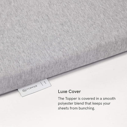 Tuft & Needle Mattress Topper, Twin XL Size, 2 inches of our Breathable, Supportive Adaptive Foam, Luxe Gray Cover, CertiPUR-US and Greenguard Gold Certified