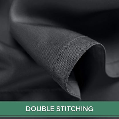 Pure Bamboo California King Sheets, Genuine 100% Organic Viscose Derived from Bamboo Bed Sheet Set, Soft & Cooling, Double Stitching, 2 Year Quality Promise (California King, Charcoal)