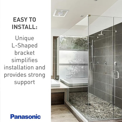 Panasonic WhisperValue Ceiling/Wall Mount Bathroom Exhaust Fan with Humidity Sensor, 50-80-100 CFM, FV-0510VSC1